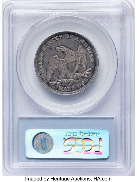 1838 50c Reeded Edge, GR-8 MS thumbnail 3