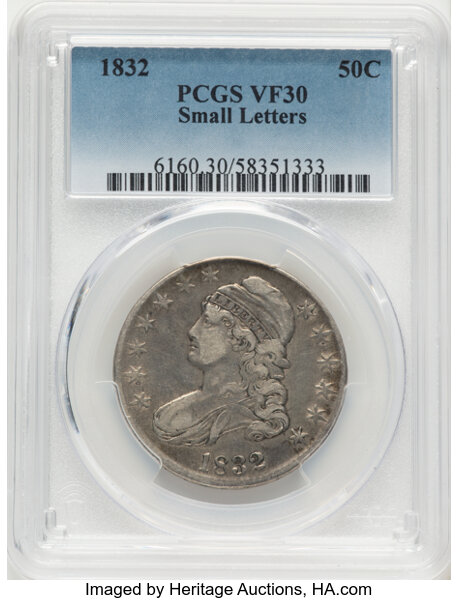 1832 50c Small Letters, O-118 MS thumbnail 2