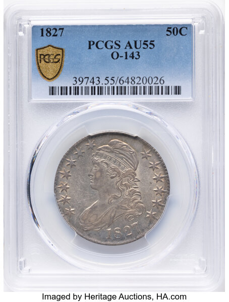 1827 50c Square Base 2, O-143 MS thumbnail 6