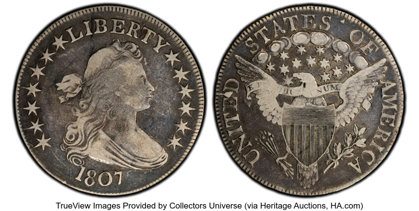 1807 50c Draped Bust, O-105a MS thumbnail 2