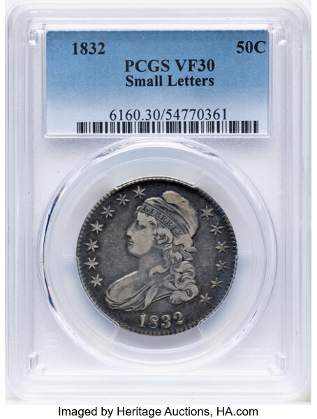 1832 50c Small Letters, O-106 MS thumbnail 3