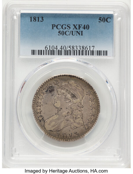 1813 50c 50C/UNI, O-101 MS thumbnail 2