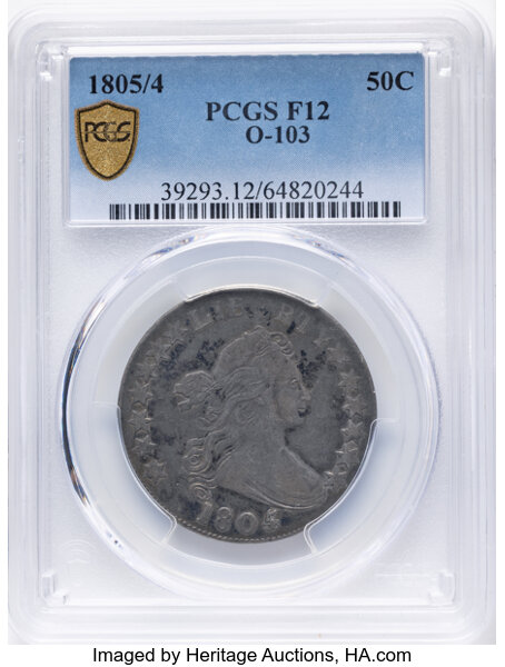 1805/4 50c O-103 MS thumbnail 3