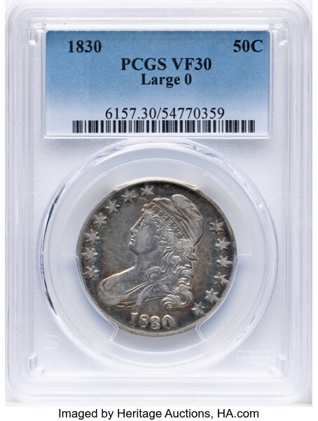 1830 50c Large 0, O-122 MS thumbnail 4