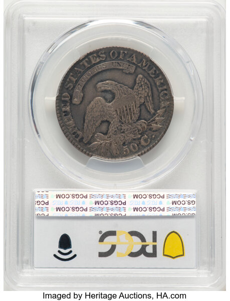 1828 50c Square Base 2, Small 8s, Large Letters, O-120 MS thumbnail 10