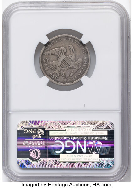 1834 25c O/F in OF, B-1, FS-901 MS thumbnail 7