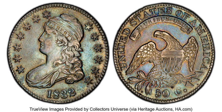 1832 50c Small Letters, O-106 MS thumbnail 2