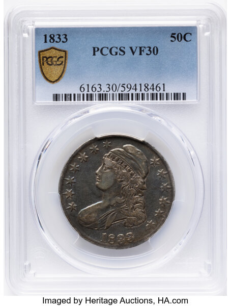 1833 50c O-109 MS thumbnail 8