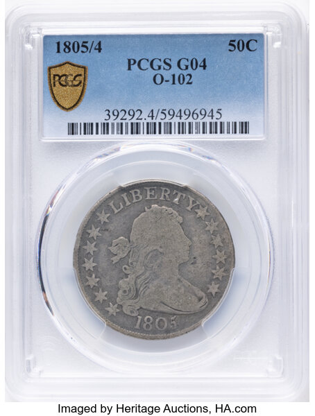 1805/4 50c O-102 MS thumbnail 7
