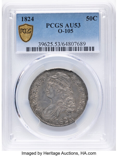 1824 50c O-105 MS thumbnail 7