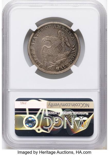 1838 50c Reeded Edge, GR-13 MS thumbnail 13