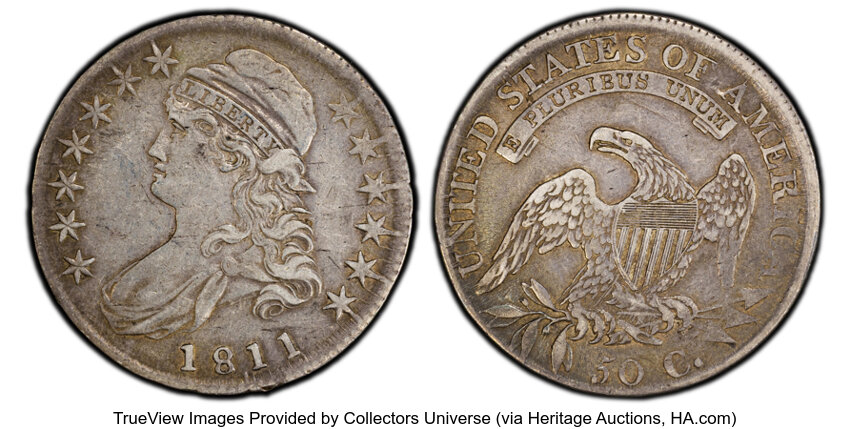 1811/10 50c Punctuated Date, O-102 MS thumbnail 2