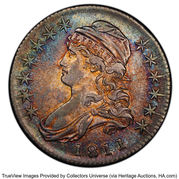 1811 50c Small 8, O-108a MS thumbnail 2