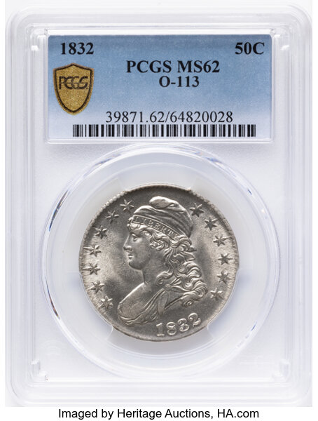 1832 50c Small Letters, O-113 MS thumbnail 8