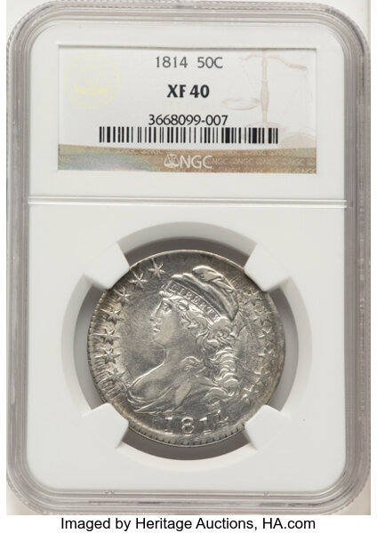 1814 50c E/A in STATES, O-108a MS thumbnail 2
