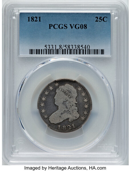 1821 25c B-5 MS thumbnail 2