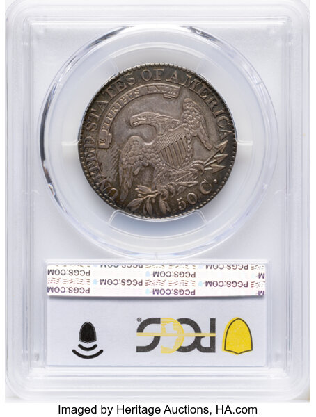 1828 50c Square Base 2, Small 8s, Large Letters, O-115 MS thumbnail 5