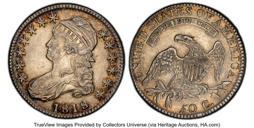 1818 50c O-108 MS thumbnail 2