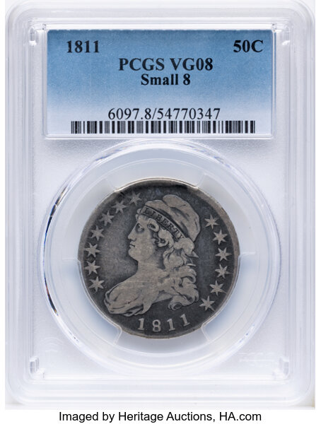 1811 50c Small 8, O-108 MS thumbnail 2