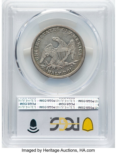 1838 50c Reeded Edge, GR-13 MS thumbnail 11