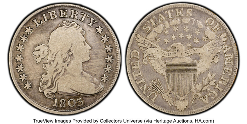 1803 $1  Large 3, B-6, BB-255 MS thumbnail 3