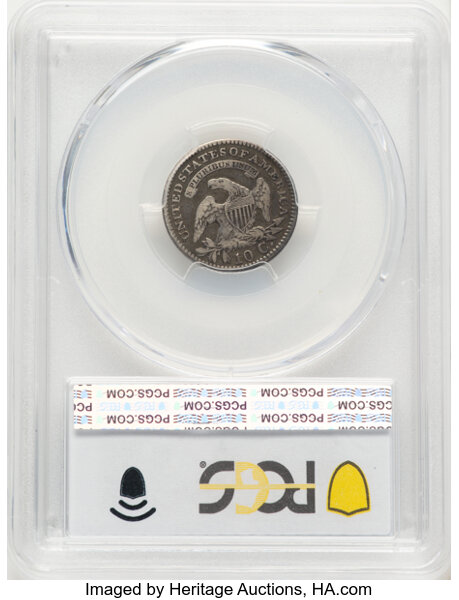 1821 10c Large Date, JR-5 MS thumbnail 6