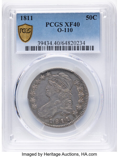 1811 50c Small 8, O-110 MS thumbnail 5