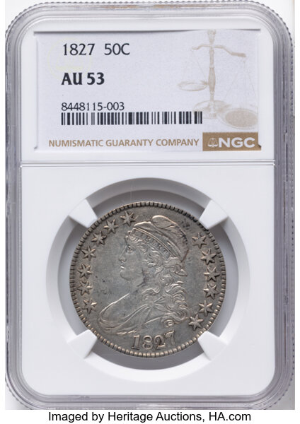 1827 50c Square Base 2, O-104 MS thumbnail 2