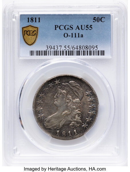 1811 50c Small 8, O-111a MS thumbnail 4