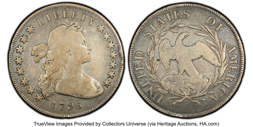 1796 $1  Small Date, Large Letters, B-4, BB-61 MS thumbnail 3
