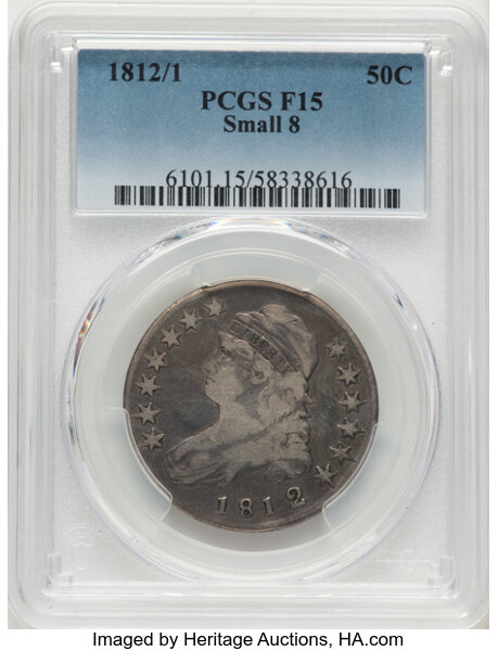 1812/1 50c Small 8, O-102 MS thumbnail 2