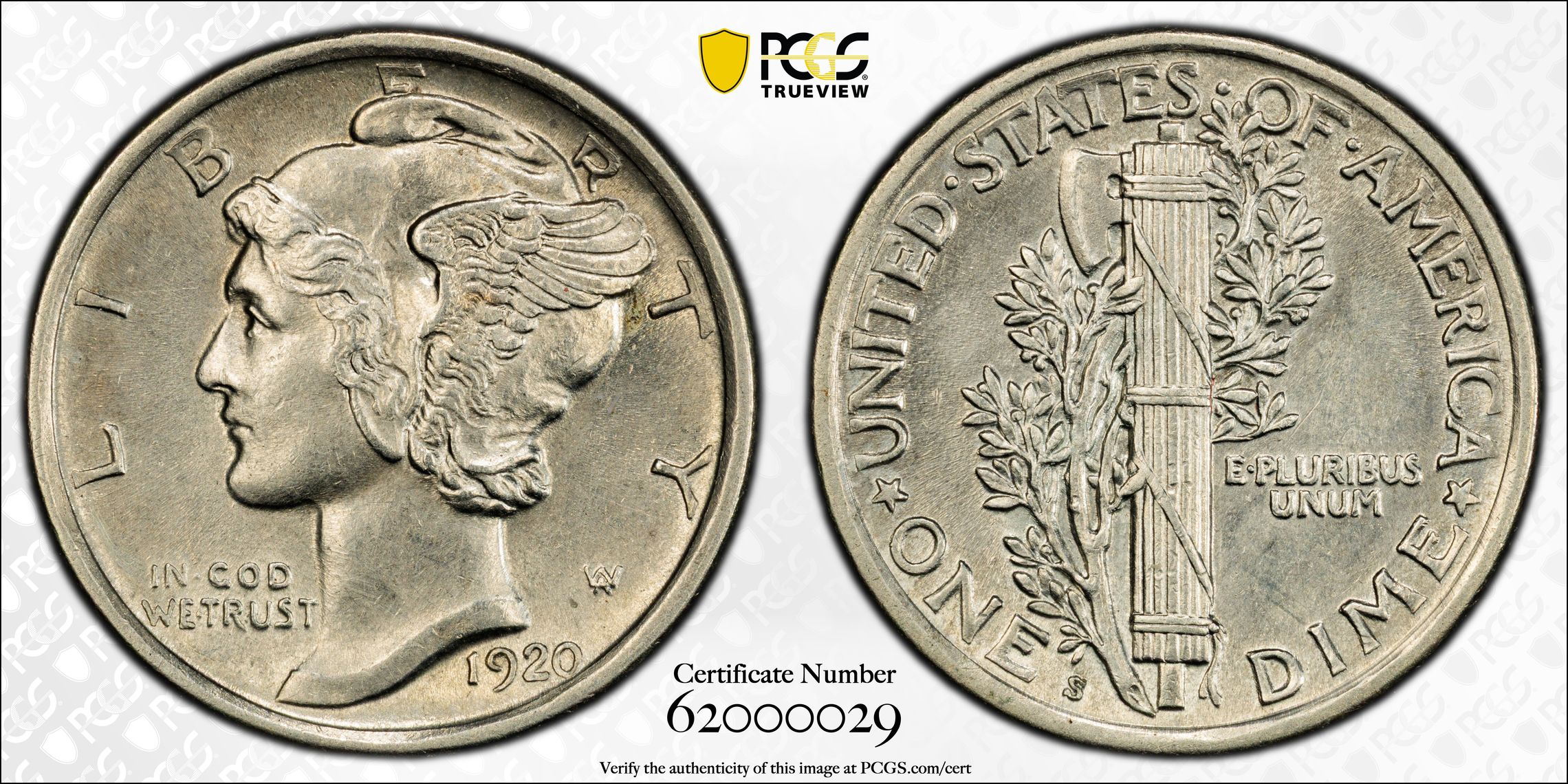 1920-S 10c XF45 CAC thumbnail 24