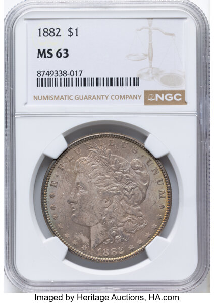 1882 $1  Metal in 82, VAM-1D1 MS thumbnail 7