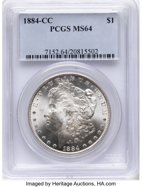 1884-CC $1  Spiked Date, VAM-4B AU50 CAC thumbnail 23