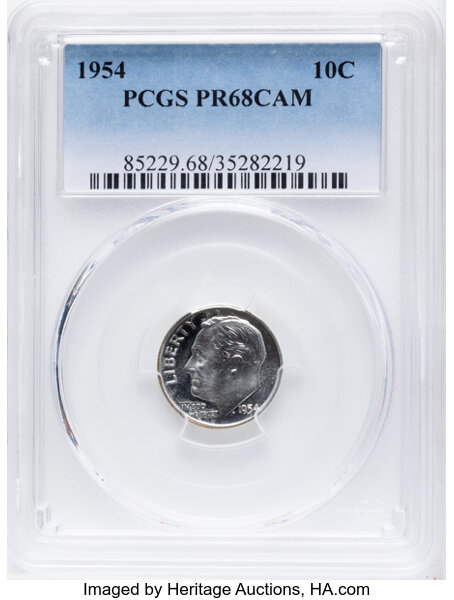 Roosevelt Dime Set 10c 1950-1964, Silver, 15 Coins PR CAM thumbnail 20