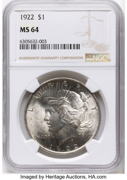 1922 $1  Doubled Leaves, Die Break R, VAM-6A MS thumbnail 5