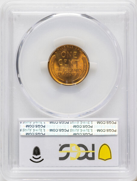 Lincoln Cent 1c Wheat Reverse, 1909-1958 MS RD [Type] MS66 RD thumbnail 2