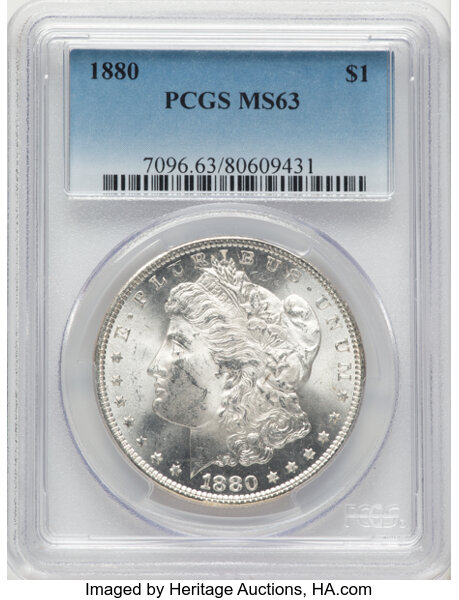 1880 $1  Checkmark, VAM-11A MS thumbnail 9