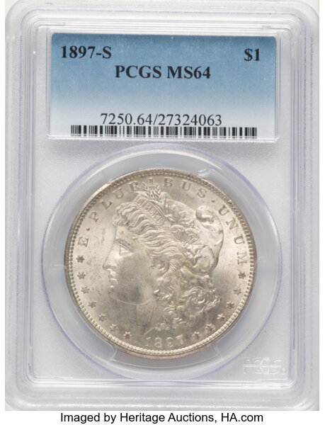1897-S $1 MS64 thumbnail 3