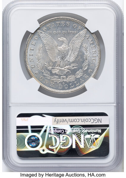 1882-O/S $1  Weak MS62 thumbnail 2