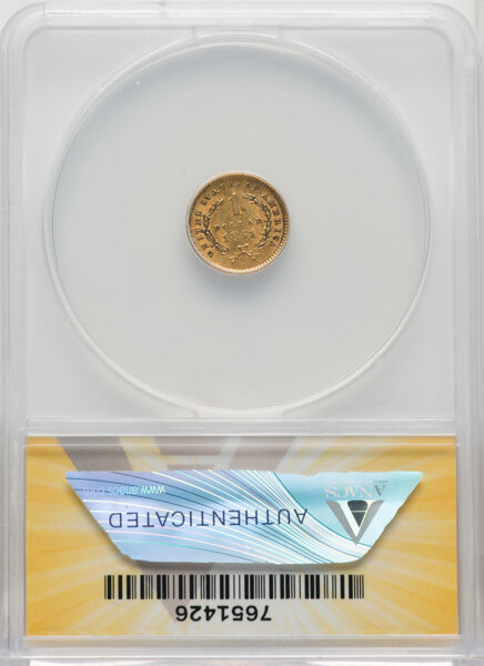Liberty Gold Dollar G$1 Type 1, 1849-1854 [Type] AU55 thumbnail 2