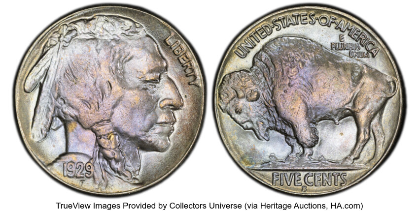 1929-S 5c Doubled Die Obverse, FS-101 MS thumbnail 3