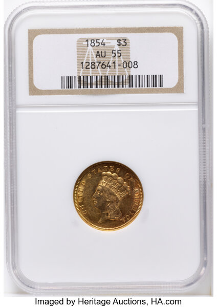 1854 $3  MS thumbnail 2