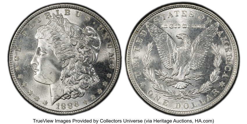 1886 $1  Doubled 18, VAM-10 XF45 thumbnail 21