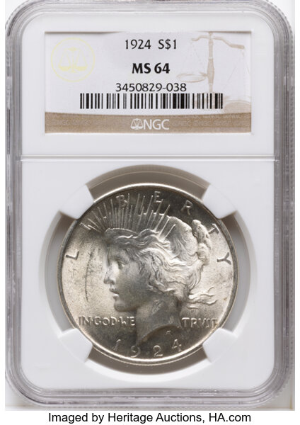 1924 $1  Clashed E, VAM-1D1 MS thumbnail 4