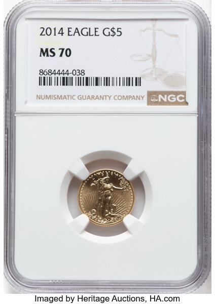 2014 $5  Gold Eagle MS thumbnail 4