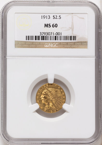 1913 $2 1/2 MS thumbnail 10