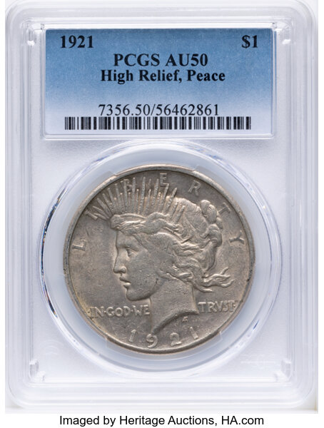 1921 $1  Peace, Satin Proof Reverse Die, VAM-1P MS thumbnail 18