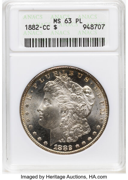1882-CC $1  Die Break Cap & Band, VAM-3D MS PL thumbnail 3