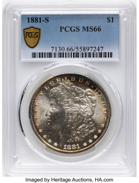 1881-S $1 MS66 thumbnail 4